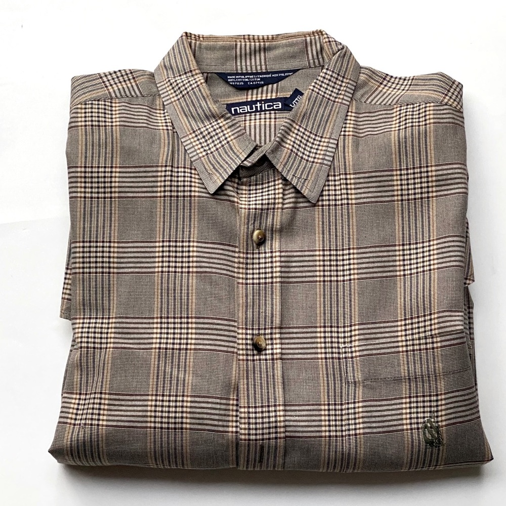 Like New Tall Men Nautica Long Sleeve Shirt- XXL